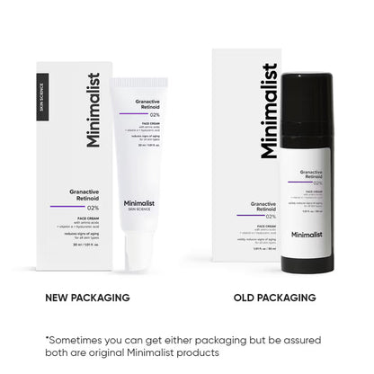 Minimalist 2% Granactive Retinoid Anti Aging Face Cream With Vitamin E & HA (30ml)