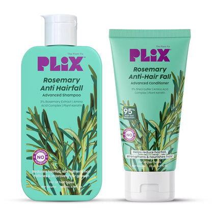 Plix Rosemary Anti Hairfall Regime Advanced Shampoo & Conditioner (375ml)