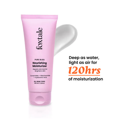 Foxtale Nourishing Ceramide Moisturizer Repairs Skin Barrier Brightens Skin (50 ml)
