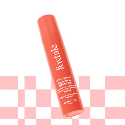 Foxtale Super Glow Moisturiser With 4% VitC-Niacinamide Complex For Brighter Skin (50ml)