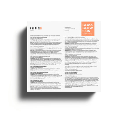 Kanpeki Glass Glow Skin - 11 Steps Korean Skincare Facial Kit