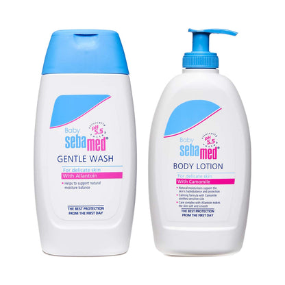 Sebamed Baby Gentle Wash (400ml) + Baby Body Lotion (400ml)
