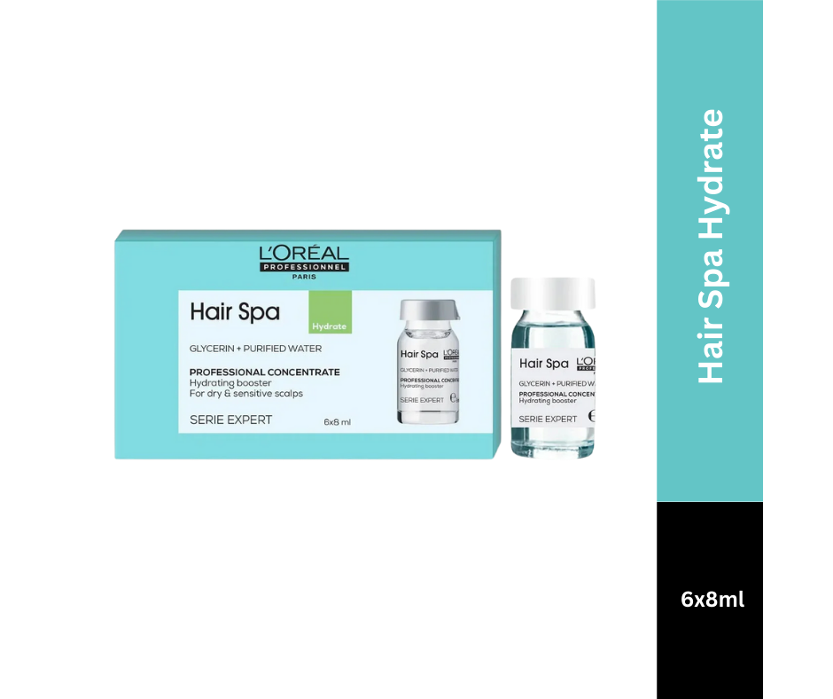 L'oreal Professionnel DX Hair Spa Creambath (490 g) & Hydrating Concentrate 6x8ml Combo