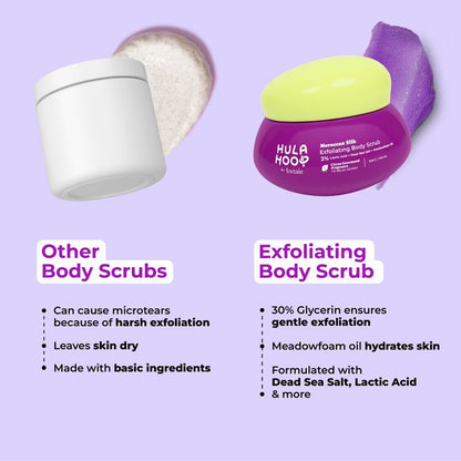 Hula Hoop By Foxtale Moroccan Silk Exfoliating Body Scrub (200 g)