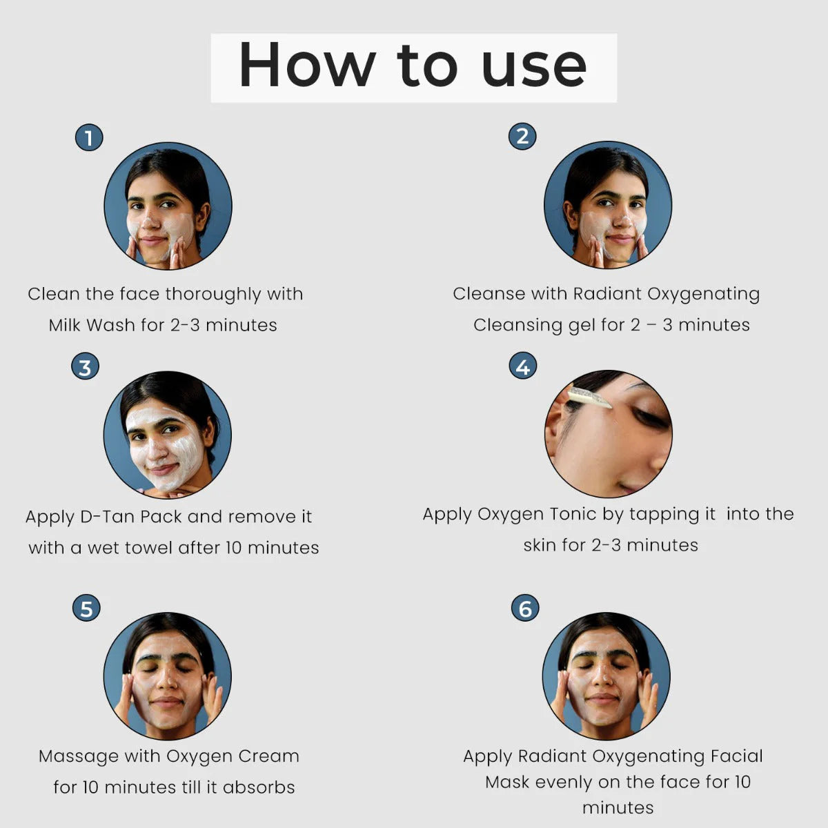 O3+ Bridal Facial Kit Oxygenating Glow Skin For Acne (81g, Single Use)