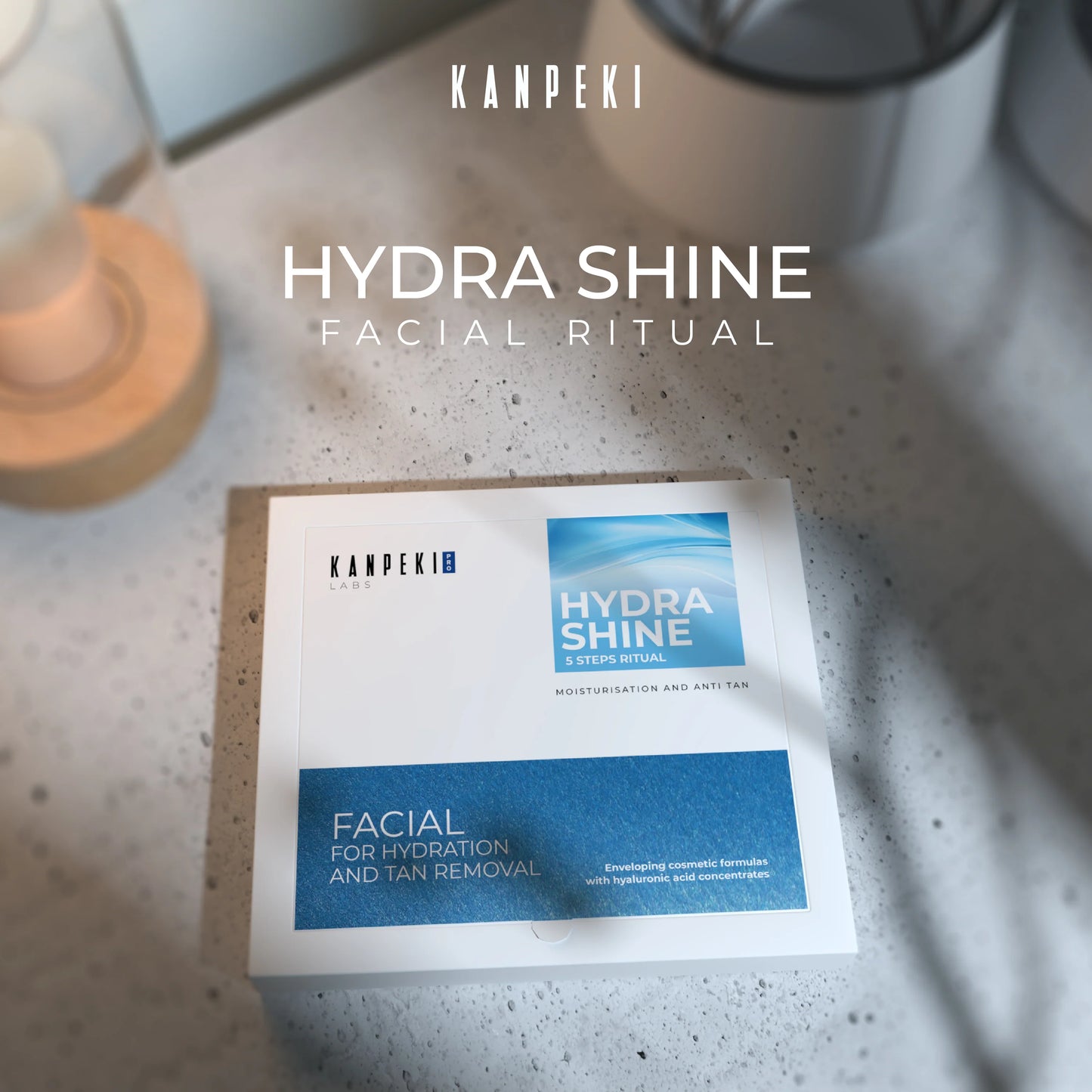 Kanpeki Hydra Shine - 5 Steps Facial Kit for Hydration & Tan Removal