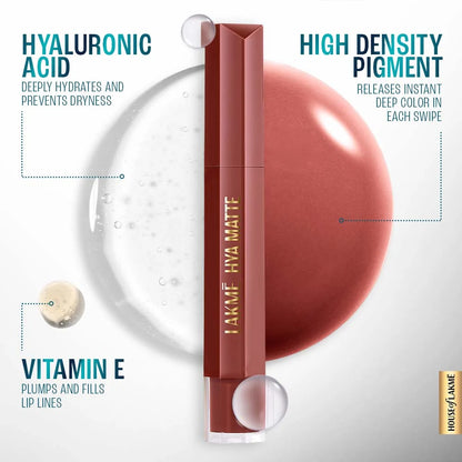 Lakme 9to5 Hya Matte Lip Liquid  (5.3 ml)