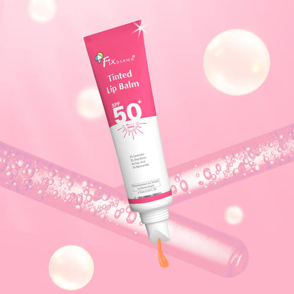 Fixderma 4% Kojic Acid Tinted Lip Balm with 2% Ceramide, 3% Shea Butter, 3% Niacinamide (15ml)