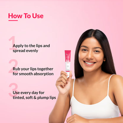 Fixderma 4% Kojic Acid Tinted Lip Balm with 2% Ceramide, 3% Shea Butter, 3% Niacinamide (15ml)