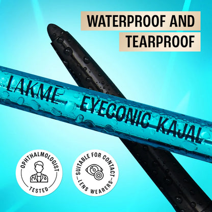 Lakme 9 to 5 Eyeconic Kajal - Deep Black (0.35 g)