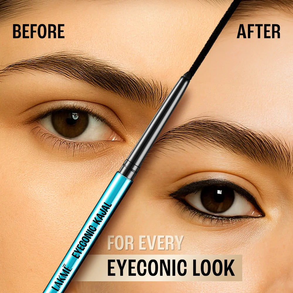 Lakme 9 to 5 Eyeconic Kajal - Deep Black (0.35 g)
