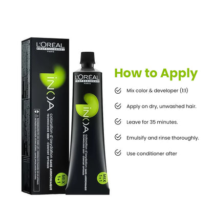 L’oreal Professionnel INOA Ammonia-free Hair Color – 4 (Natural Brown)