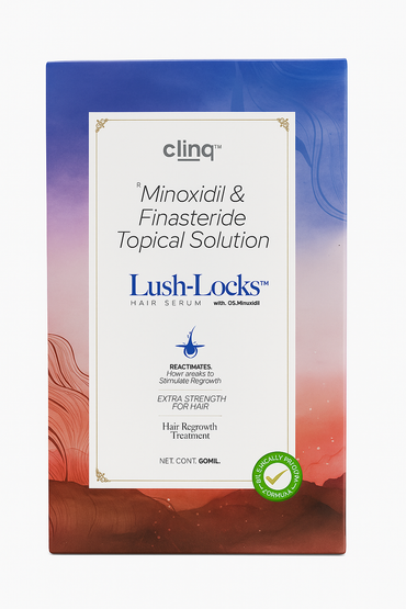 Clinq™ Lush-Locks Hair Serum — Minoxidil & Finasteride Topical Solution (60ml)