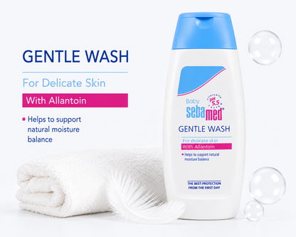 Sebamed Baby Shampoo (150 ml) + Baby Gentle Wash (200 ml) + Soothing Massage Oil (150 ml)