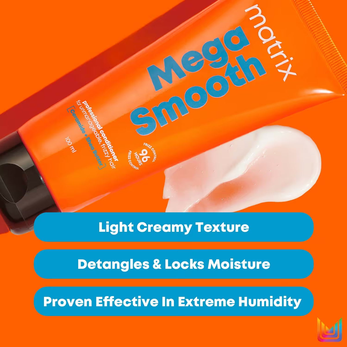 Matrix Mega Smooth Professional Conditioner For Frizzy Hair, For All Hair Types, Paraben-Free