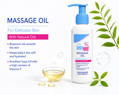 Sebamed Baby Shampoo (150 ml) + Baby Gentle Wash (200 ml) + Soothing Massage Oil (150 ml)