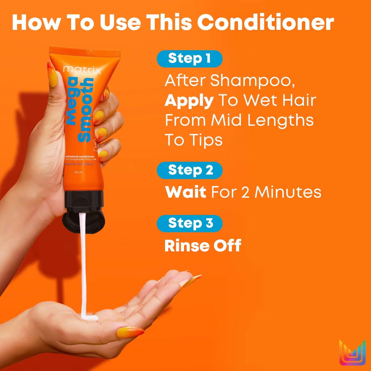 Matrix Mega Smooth Professional Conditioner For Frizzy Hair, For All Hair Types, Paraben-Free