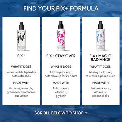 M.A.C Prep+ Prime Fix+ (Alcohol Free) Setting Spray - Original (Makeup Fixer) With Green Tea (100ml)