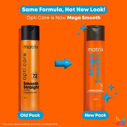 Matrix Mega Smooth Professional Shampoo with Shea Butter & Amino Acids, for Frizzy Hair 350 ml