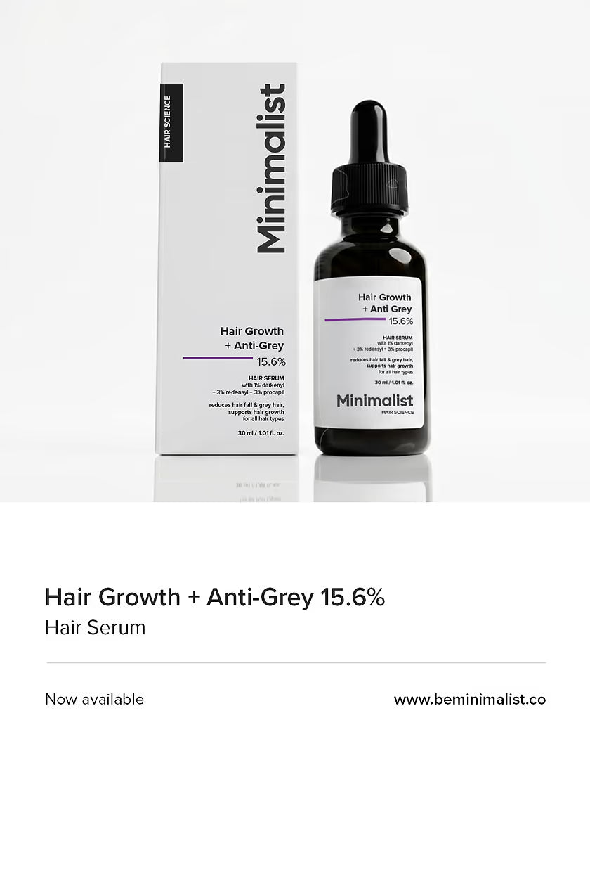 Minimalist Hair Growth + Anti-Grey 15.6% Hair Serum (30 ml)