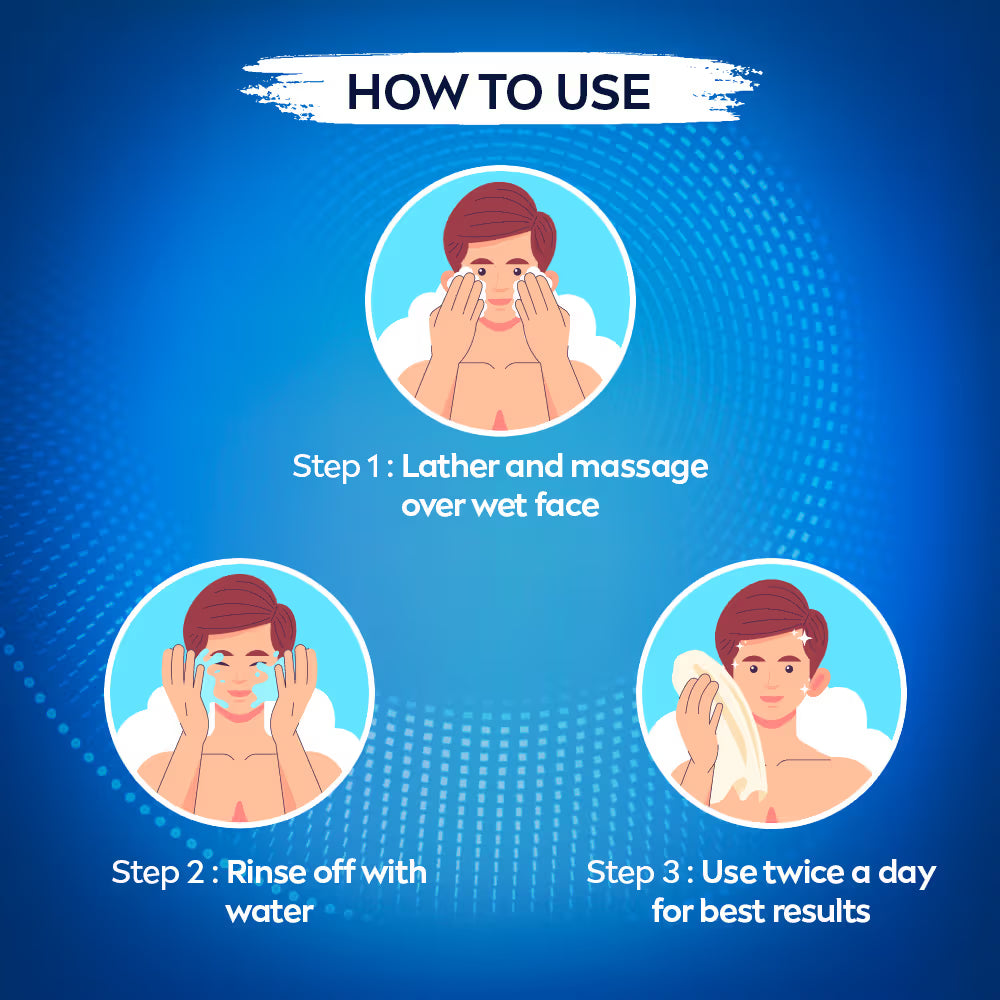 NIVEA MEN Face Wash, Dark Spot Reduction, for Clean & Clear Skin with 10x Vitamin C Effect (100g)