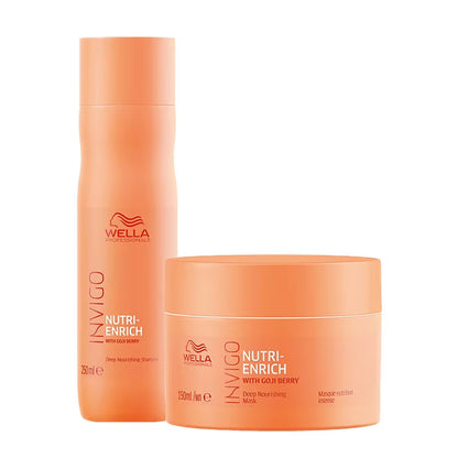 Wella Professionals Invigo Instant Deep Nourishment Shampoo & Hair Mask Combo For Dry & Frizzy Hair