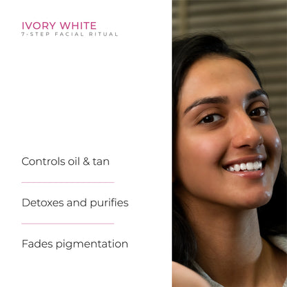 Pura Bright 7 Steps Facial Kit For Purifying, Clearing, Whitening with Algae Peel Off Mask