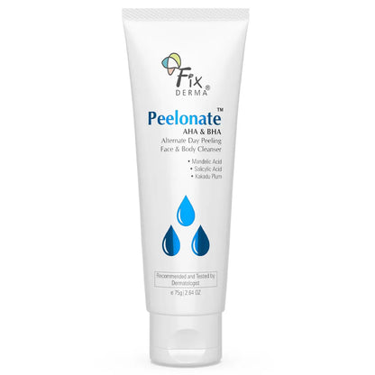 Fix Derma Peelonate AHA & BHA | AHA & BHA Powered Skin Exfoliator on Alternate Days(75g)