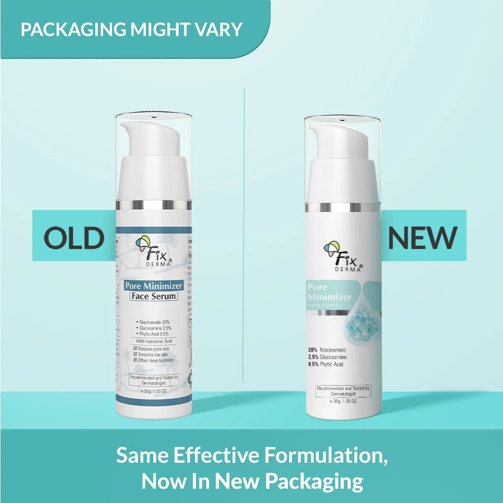 Fix Derma  Pore Minimizer Face Serum | 20% Niacinamide for Minimizing Enlarged Pores Over Time(30g)