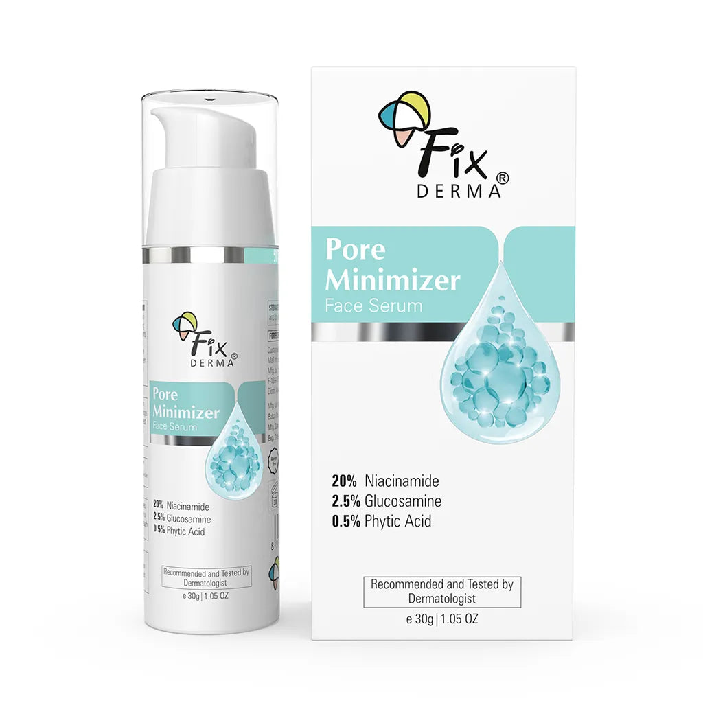 Fix Derma  Pore Minimizer Face Serum | 20% Niacinamide for Minimizing Enlarged Pores Over Time(30g)
