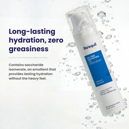 Re'equil Oil Free Mattifying Moisturising Gel (75g)