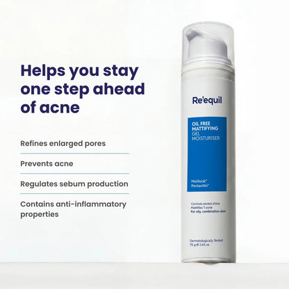 Re'equil Oil Free Mattifying Moisturising Gel (75g)