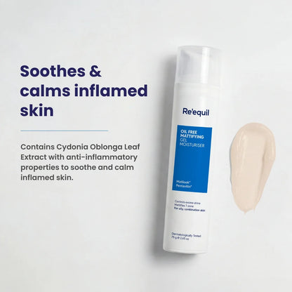 Re'equil Oil Free Mattifying Moisturising Gel (75g)