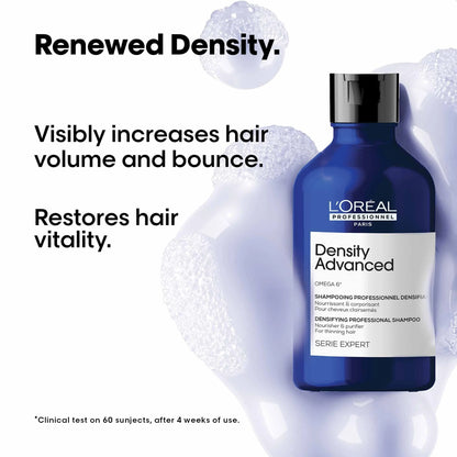 L'Oreal Professionnel Density Advanced Shampoo for Thinning Hair Visibly Increases Volume (300ml)