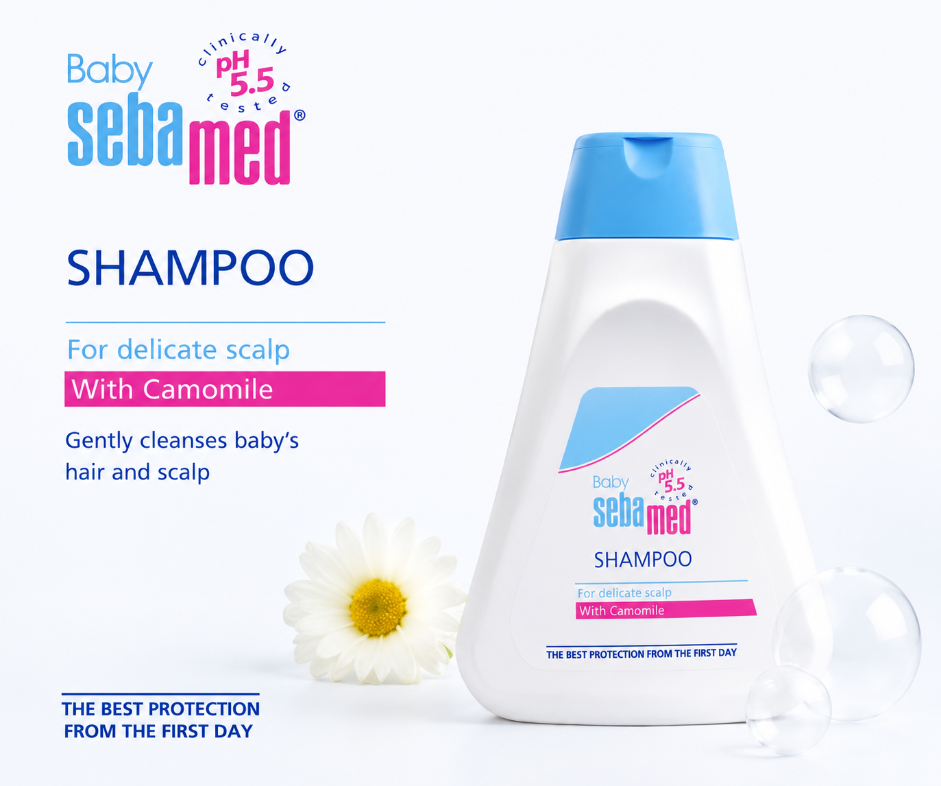 Sebamed Baby Shampoo (150 ml) + Baby Gentle Wash (200 ml) + Baby Body Lotion (100 ml) combo