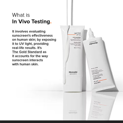 Minimalist Light Fluid SPF 50 Face Sunscreen (50ml)