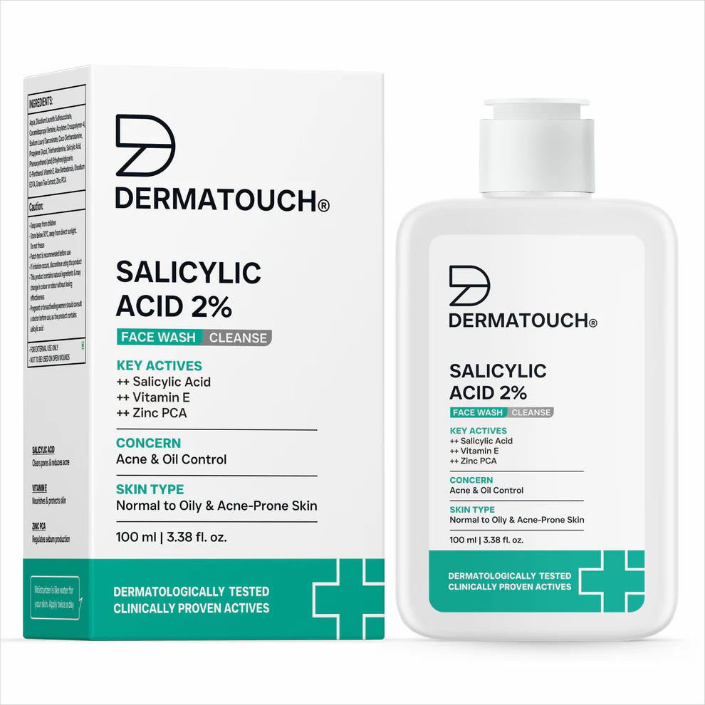 Dermatouch Salicylic Acid 2% Face Wash for Acne & Oil Control(100ml)