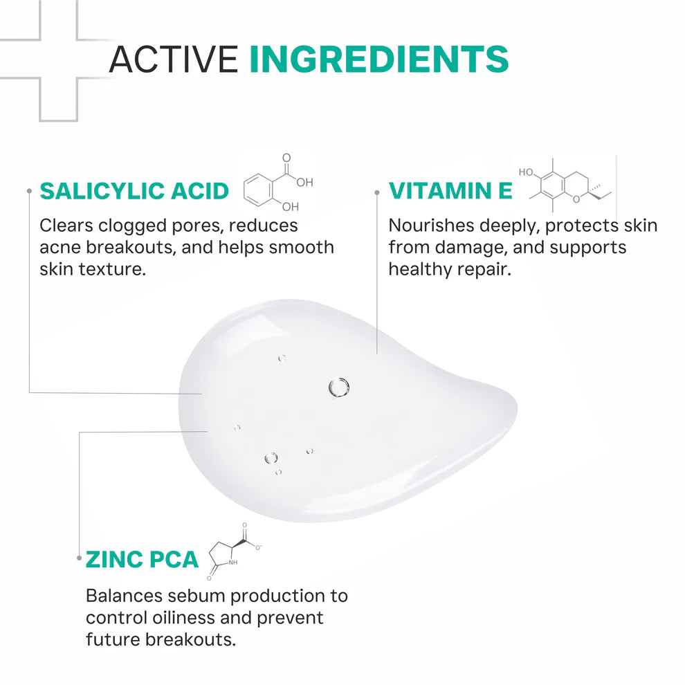 Dermatouch Salicylic Acid 2% Face Wash for Acne & Oil Control(100ml)