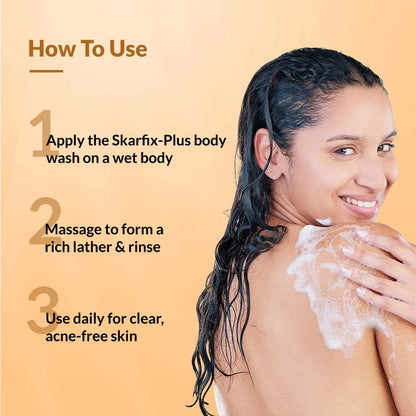 Fixderma Skarfix Plus Brightening Body Wash with 4% Actives with Kojic Acid and Niacinamide (60ml)
