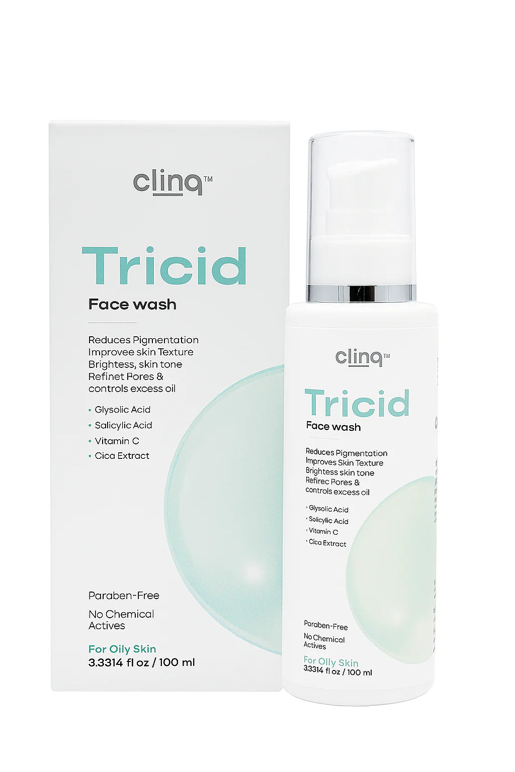 The Clinq Acne Control & Brightening Skincare Kit | Salicylic Acid Face Wash, AHA BHA Serum, SPF 50 Sunscreen & Pigmentation Care